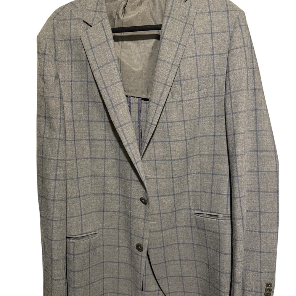 Michael Kors Gray Checkered Blazer
